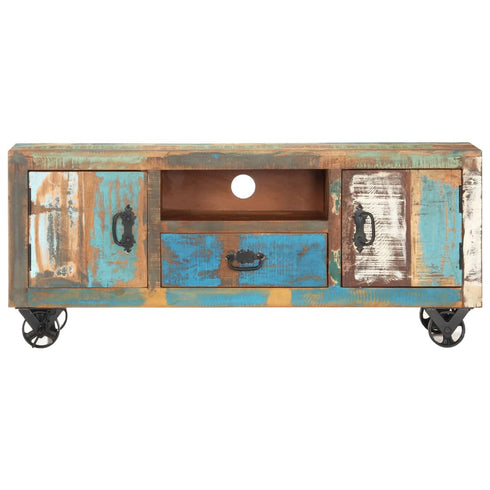 Rustika Rowe -  TV Cabinet 120x30x50 cm Solid Reclaimed Wood